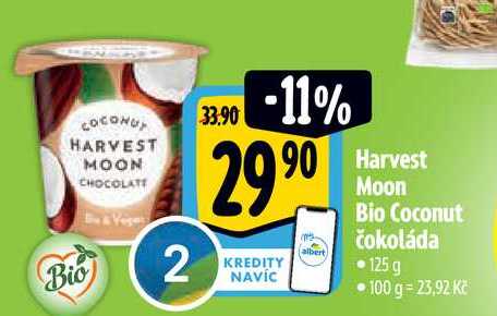   Harvest Moon Bio Coconut čokoláda 125 g 