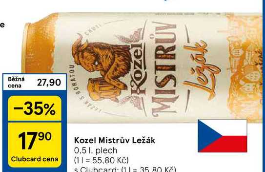 Kozel Mistrův Ležák, 0.5 l, plech