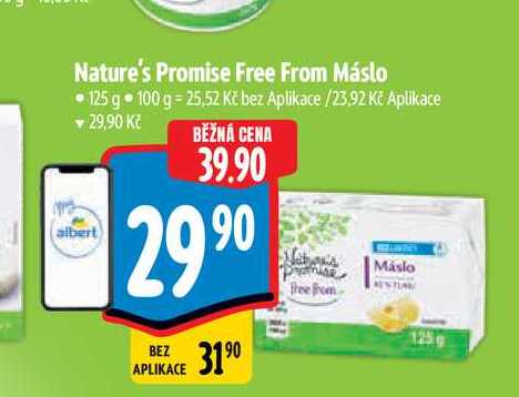 Nature's Promise Free From Máslo 125 g