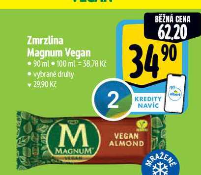 Zmrzlina Magnum Vegan 90 ml vybrané druhy 