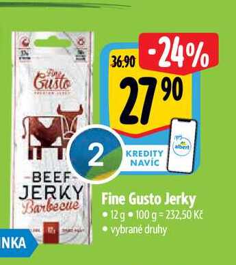 Fine Gusto Jerky 12 g vybrané druhy 