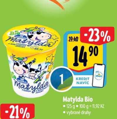 Matylda Bio 125 g vybrané druhy 