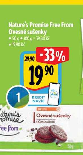 Nature's Promise Free From Ovesné sušenky 50 g