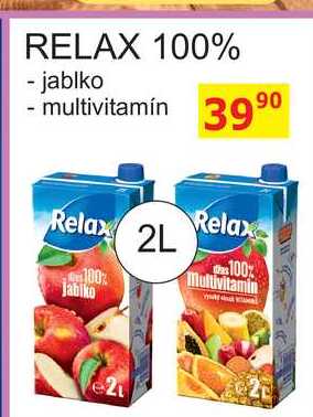 Relax 100% jablko 2L