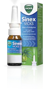 Sinex Vicks, Aloe a Eukalyptus, 0,5 mg/ml nosní sprej, roztok, 15 ml