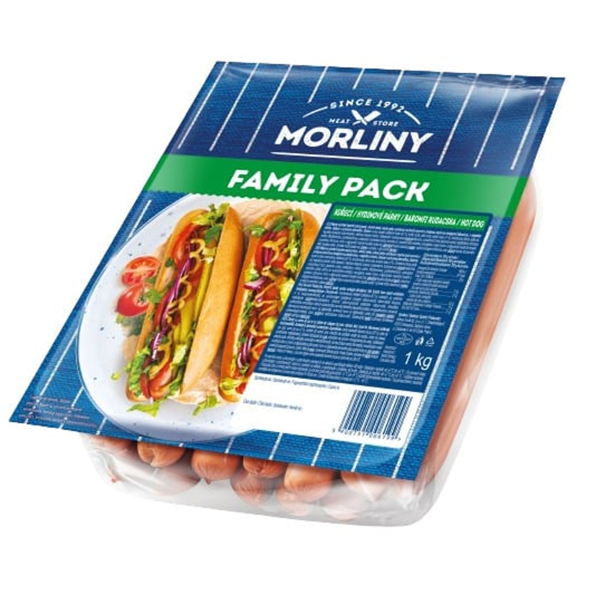 Morliny Kuřecí loupací párky - family pack