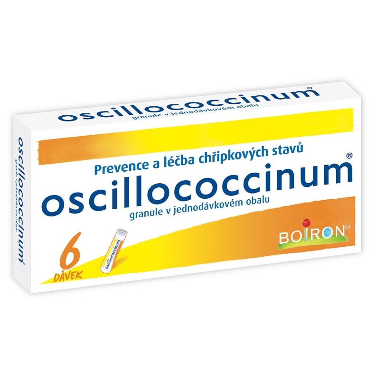 OSCILLOCOCCINUM 1G Granule v jednodávkovém obalu 6