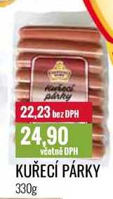 KUŘECÍ PÁRKY 330g 