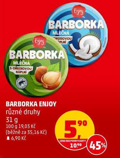 BARBORKA ENJOY různé druhy, 31 g