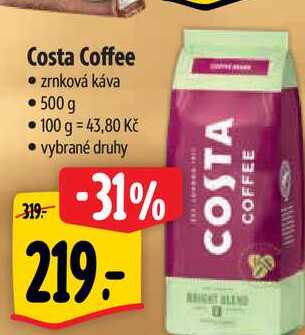 Coffee zrnková káva 500g vybrané druhy 