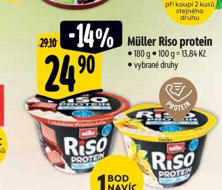 Müller Riso protein 180 g vybrané druhy