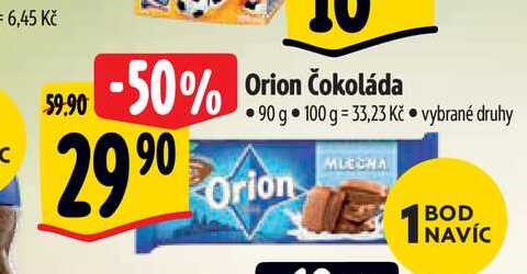   Orion Čokoláda  90 g  