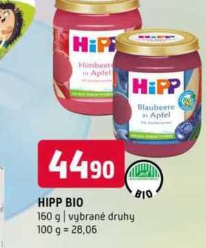 HIPP BIO 160 g vybrané druhy 