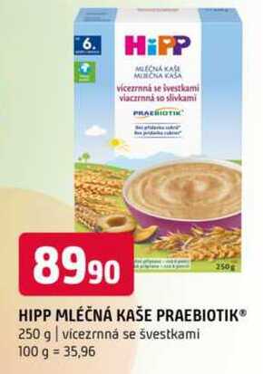 HiPP Mléčná kaše praebiotik 250g 