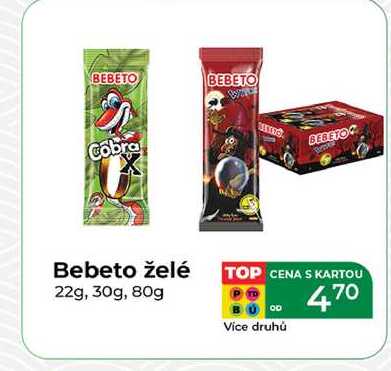 Bebeto želé 22g, 30g, 80g 