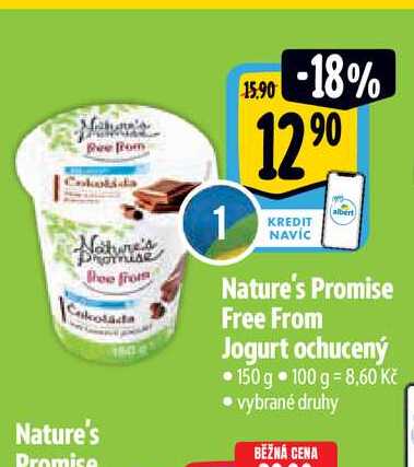   Nature's Promise Free From Jogurt ochucený 150 g 