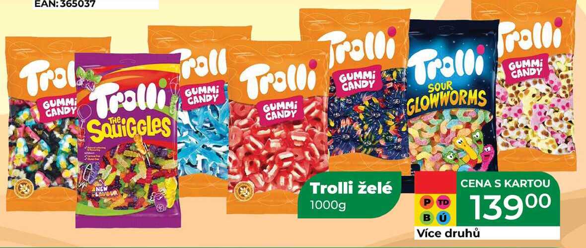 Trolli želé 1000g  