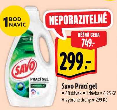 Savo Prací gel, 48 dávek 