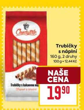 Trubičky s náplní 160 g 