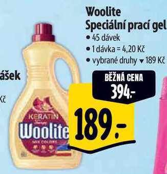 Woolite Speciální prací gel, 45 dávek 