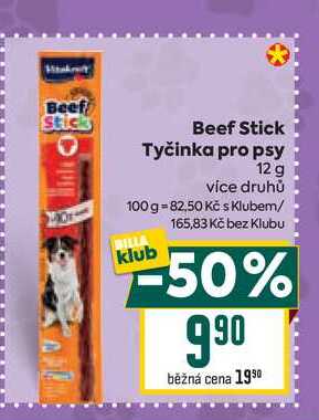 Beef stick Tyčinka pro psy 12g