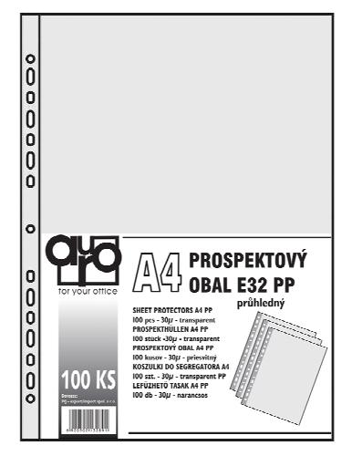 Prospektové obaly A4, 100 List