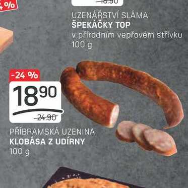 KLOBÁSA Z UDÍRNY 100 g 