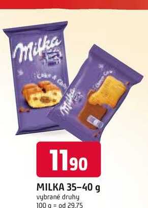 MILKA 35-40 g vybrané druhy 