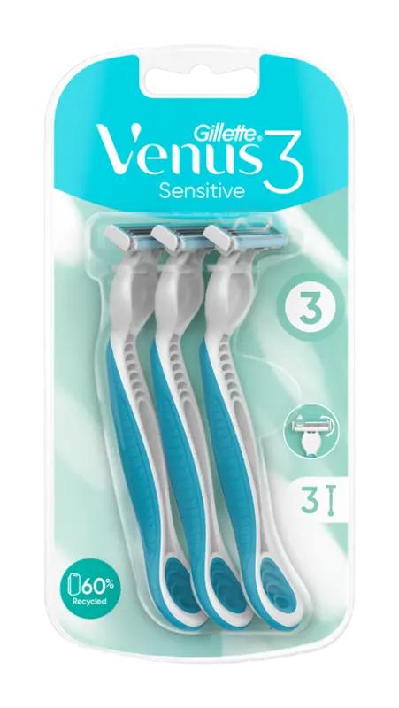 Gillette Dámská holítka Venus 3 Sensitive, 3 ks