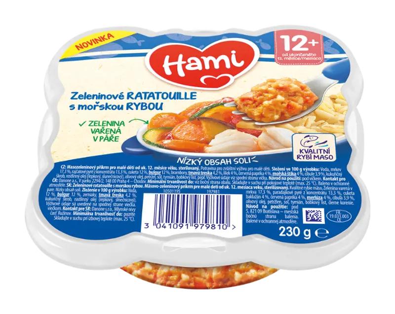 Hami Zeleninové ratatouille s mořskou rybou, 230 g