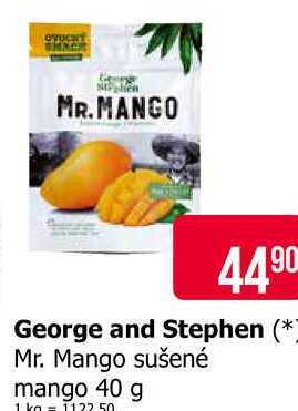 George and Stephen  Mr. Mango sušené mango 40 g