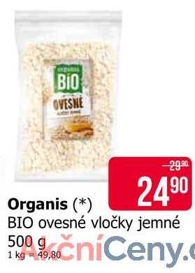 Organis ovesné vločky jemné 500g 