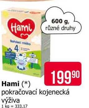 Hami 2 Pokračovací mléko 600g