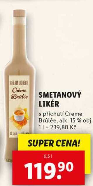 SMETANOVÝ LIKÉR, 0,5 l