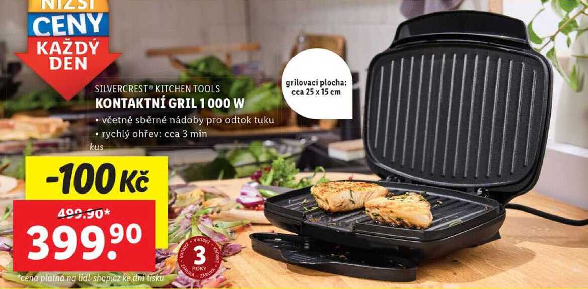 KONTAKTNÍ GRIL 1000 W 