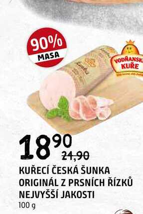 Kuřecí česká šunka 100g