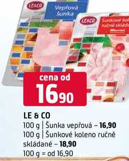 LE CO Šunka vepřová 100 g