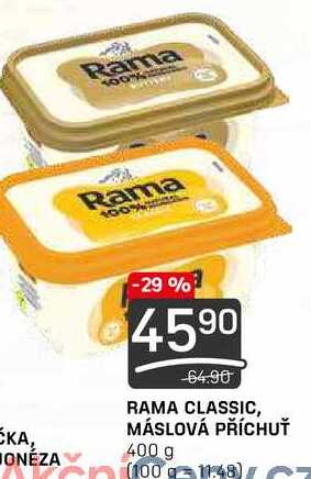 RAMA CLASSIC, MÁSLOVÁ PŘÍCHUŤ 400 g