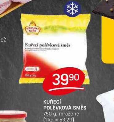 KUŘECÍ POLÉVKOVÁ SMĚS 750 g, mražené 