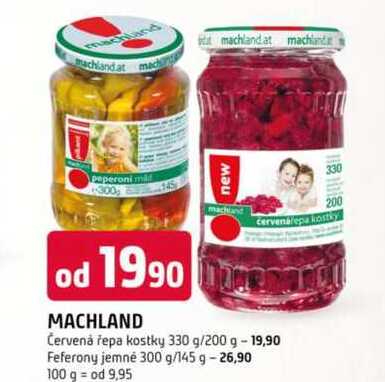 MACHLAND Červená řepa kostky 330 g/200 g