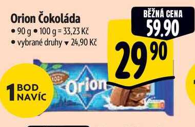 Orion Čokoláda, 90 g