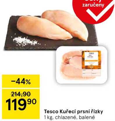 Tesco Kuřecí prsní řízky, 1 kg