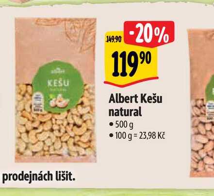  Albert Kešu natural • 500 g 