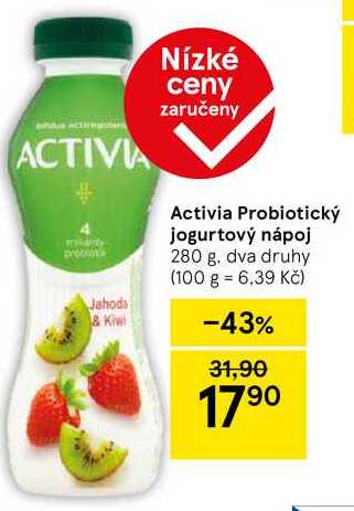 Activia Probiotický jogurtový nápoj, 280 g