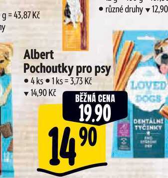   Albert Pochoutky pro psy • 4 ks  