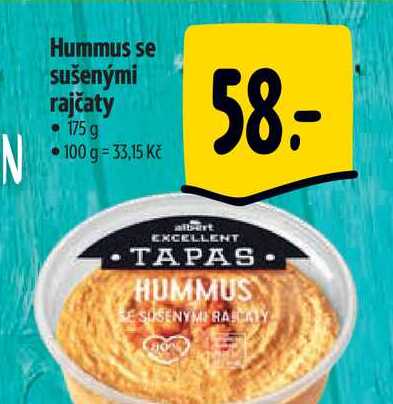  Hummus se sušenými rajčaty 175 g 