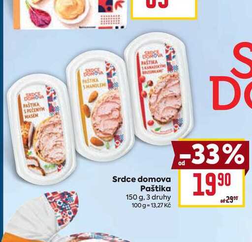 Srdce domova Paštika 150 g 