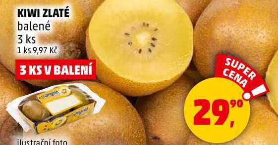 KIWI ZLATÉ balené, 3 ks 