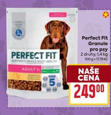 Perfect Fit Granule pro psy 2 druhy, 1,4 kg