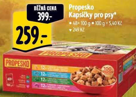 Propesko Kapsičky pro psy, 48x 100 g